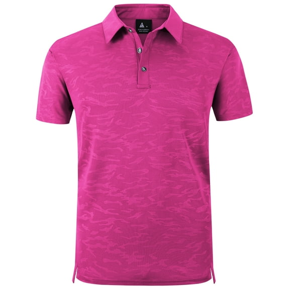 SPEEDRUN Men's Sports Polo Shirts for Golf Short Sleeve Classic Solid Color for Casual and Business Wear