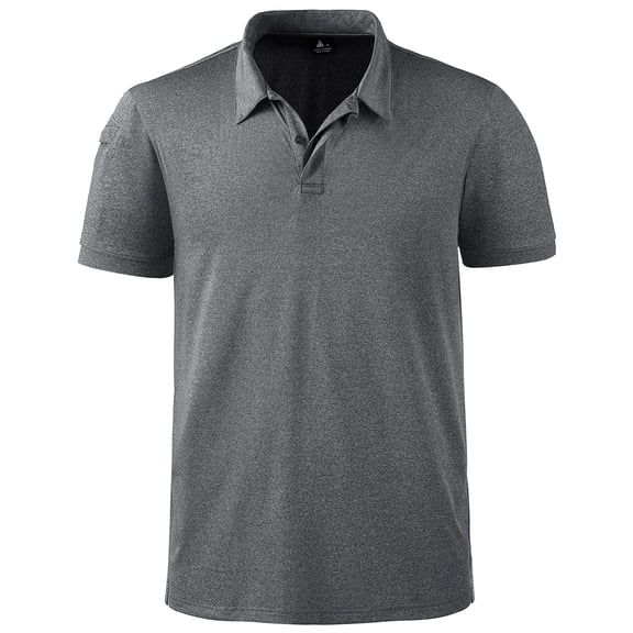 SPEEDRUN Men's Sports Polo Shirts for Golf Short Sleeve Classic Solid Color for Casual and Business Wear