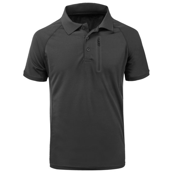 SPEEDRUN Men's Workout Polo Shirt Short Sleeve Solid Color Shirts for Casual and Business Wear