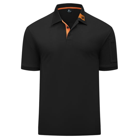 SPEEDRUN Men's Workout Shirt Polo Shirts Short Sleeve Classic Solid Color for Casual and Business Wear