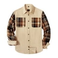 thumbnail image 1 of SPEEDRUN Mens Flannel Shirts Casual Long Sleeve Shirt Jacket for Men Button Down Flannel Plaid Shackets, 1 of 5
