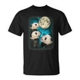 thumbnail image 1 of SPEEDRUN Three Pandas Howling At The Moon 3 Panda Galaxy Parody T-Shirt, 1 of 6