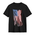 thumbnail image 1 of SPEEDRUN USA American Flag for 4th of July Graphic T-Shirt, 1 of 5