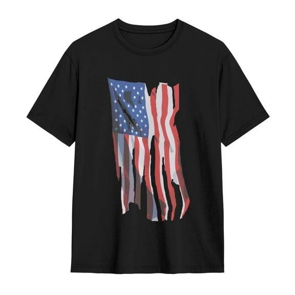 SPEEDRUN USA American Flag for 4th of July Graphic T-Shirt