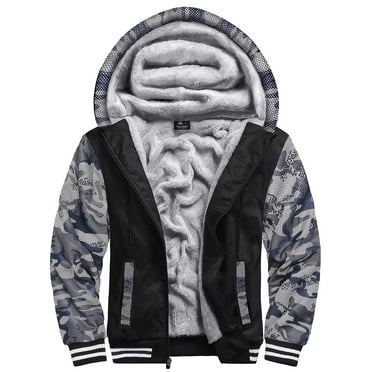 SWISSWELL Winter Zip Up Fleece Jackets with Hoodies for Men,Sizes Medium-3XL