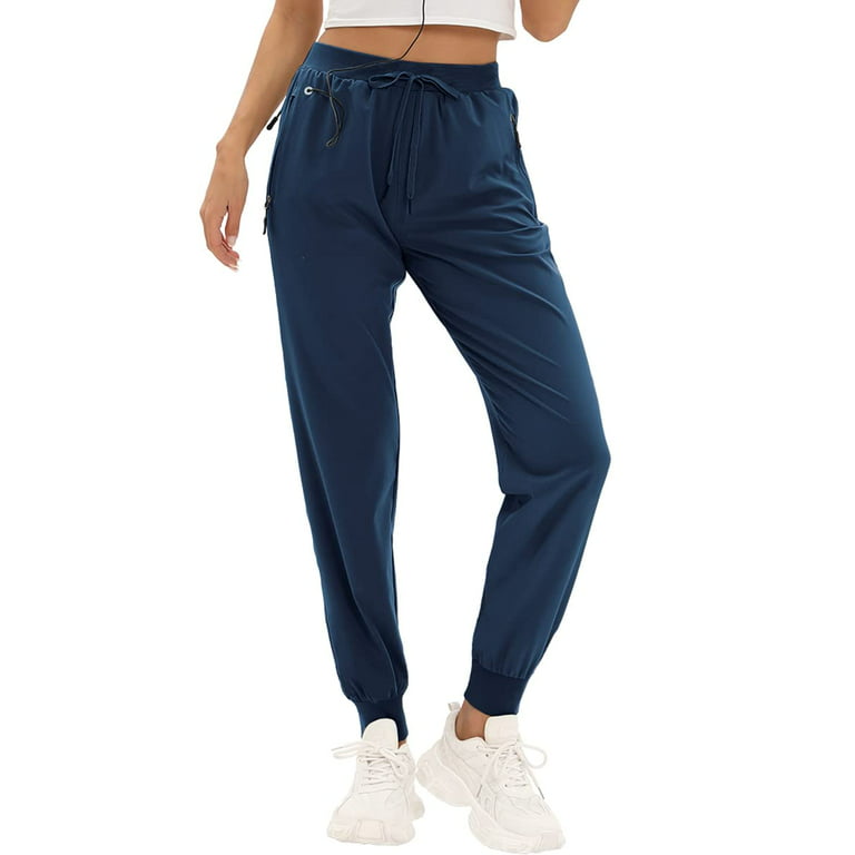 SWISSWELL Womens Golf Pants with Zipper Pockets Casual Drawstring Elastic  Sweatpants Quick Dry Lounge Yoga Joggers for Women Business Work Pants 