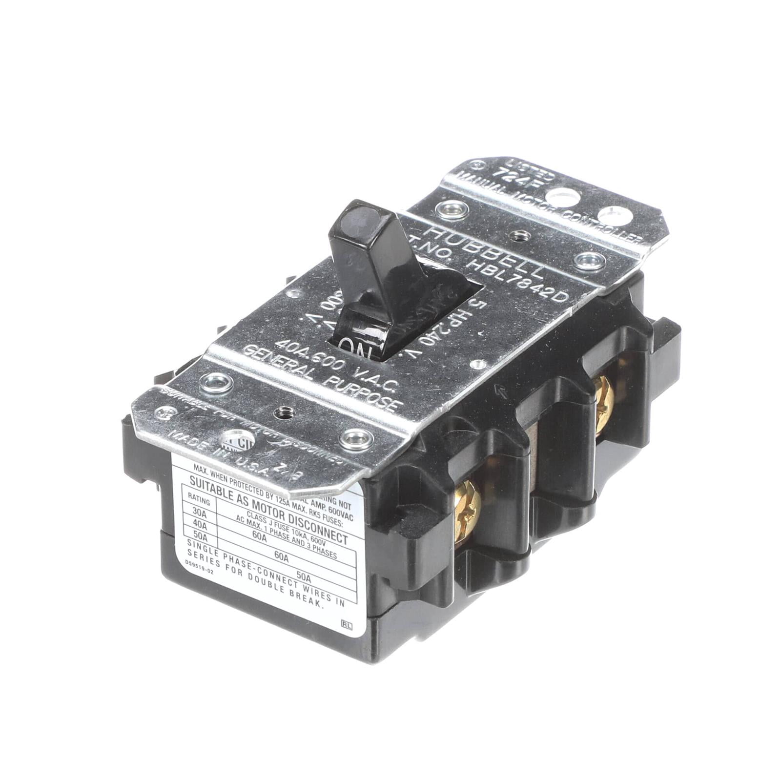 SWITCH,2-POLE,40A 2194803 - Free Shipping - Genuine OEM Replacement Part