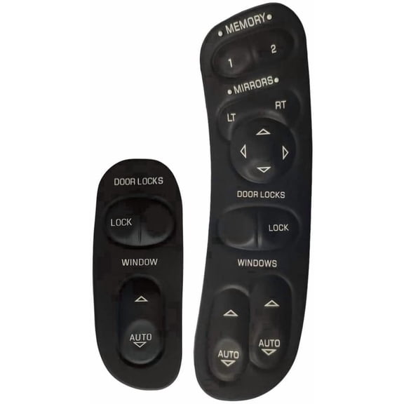 1997-2004 Chevrolet Corvette Window Master Switch & Front Passenger Set (1997, 1998, 1999, 2000, 2001, 2002, 2003, 2004, 97, 98, 99, 00, 01, 02, 03, 04)