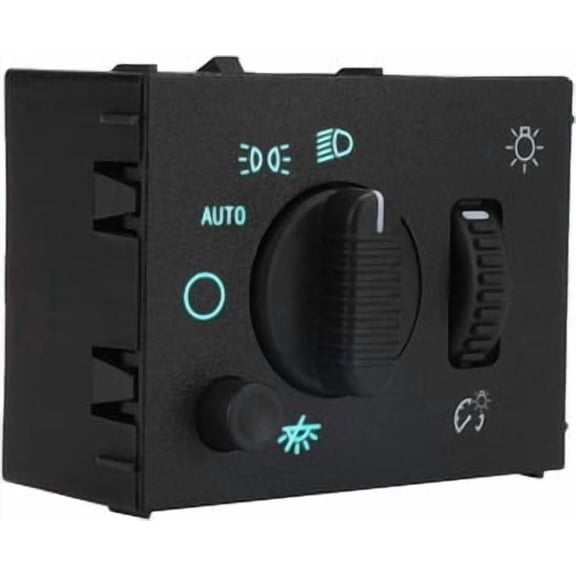 SWITCHDOCTOR Headlight Dimmer Switch for 2003-2007 Chevrolet Silverado, Sierra, Hummer H2, 2003-2006 Suburban, Tahoe, Avalanche, Yukon, Escalade (Green Light)