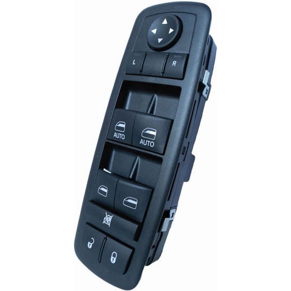 SWITCHDOCTOR Jeep Liberty Master Power Window Switch 2008-2012 (1 Touch Up & Down) (2008 2009 2010 2011 2012) (electric control panel lock button auto driver passenger door)
