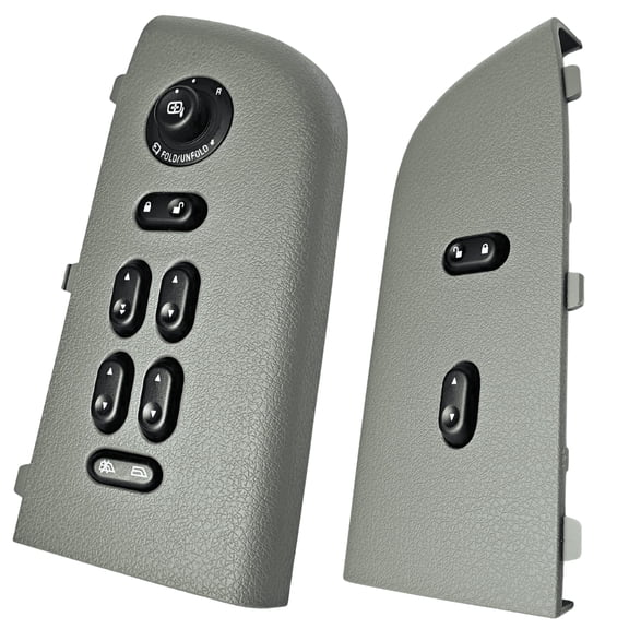 2004-2008 Ford F-150 Master Window Switch & Front Passenger Gray Assembly (2004, 2005, 2006, 2007, 2008, F150)