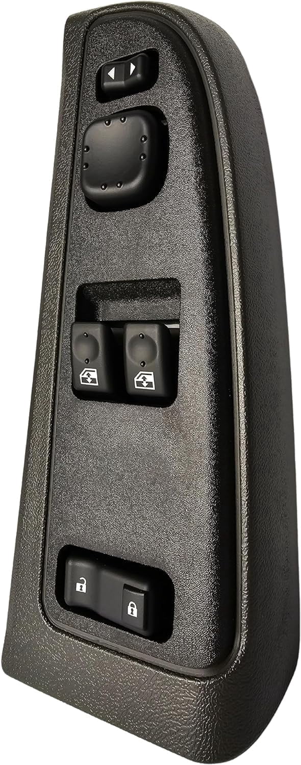 SWITCHDOCTOR Window Master Switch & Bezel Assembly compatible with 2003-2007 Silverado 1500 2500 3500; Sierra 1500 2500 3500; Avalanche 1500 2500; S-10; 2003-2004 Suburban (Trim, Cover, Panel)