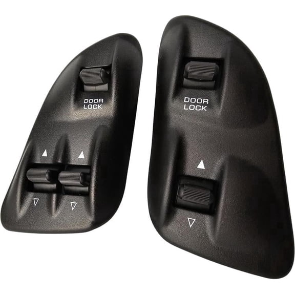 1998-2002 Dodge Ram 1500 2500 3500 & 1998-2000 Dakota Window Master Switch, Bezel, Front Passenger Window Switch, & Bezel Set