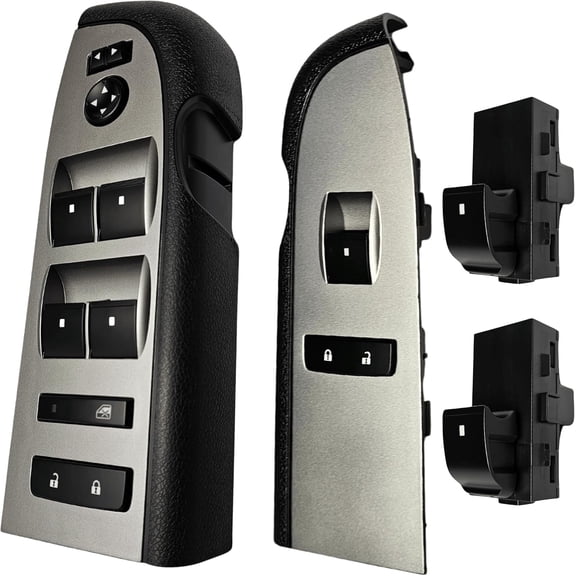 SWITCHDOCTOR Window Master Switch & Front Passenger Assembly for 2010-2013 Chevrolet Silverado and GMC Sierra (Crew, Extended Cab Pickup, Full Assembly, Chevy)