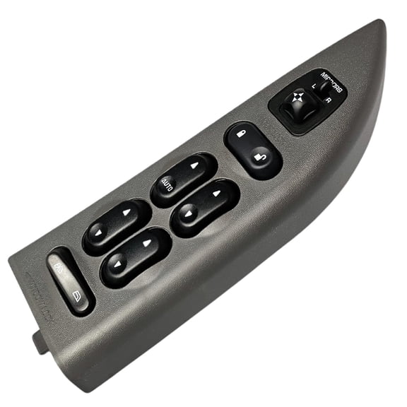 2002-2003 Ford F-150 Window Master Switch & Gray Bezel Full Assembly (02, 03, Supercrew, Super Cab, Double Cab, F150)