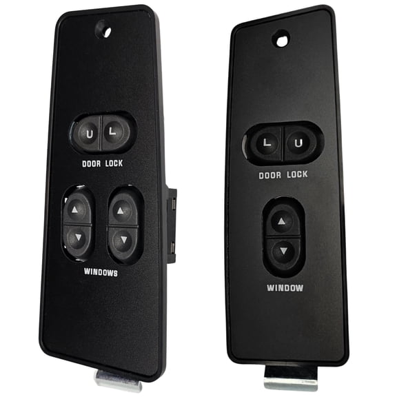 SWITCHDOCTOR Window Master Switch Set for 1987-1993 Ford Mustang Coupe (Trim, Cover, Panel, 2 Door)