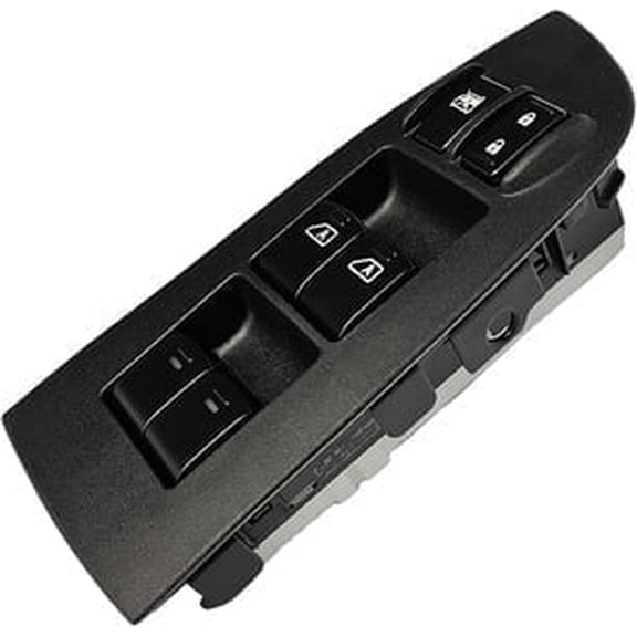 SWITCHDOCTOR Window Master Switch and Bezel Set for 2009-2014 Nissan Maxima S, SV (Driver & Front Passenger Auto Up & Down, 25401-9N00E)