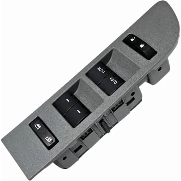 2011-2014 Ford F-150 Window Master Switch & Gray Bezel Full Assembly (2011, 2012, 2013, 2014, 11, 12, 13, 14, Double Cab, Crew, F150)