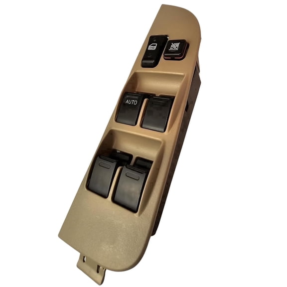 1998-2002 Toyota Corolla Window Master Switch & Tan Bezel Full Assembly (1998, 1999, 2000, 2001, 2002, 98, 99, 00, 01, 02)
