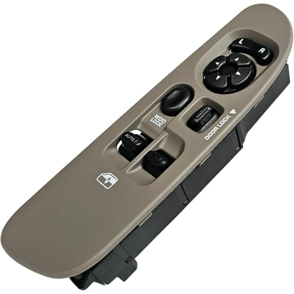 SWITCHDOCTOR Window Master Switch and Tan Bezel for 2002-2009 Dodge Ram (Khaki, Crew, Taupe, Tan, Beige, Light Gray, Regular Cab)