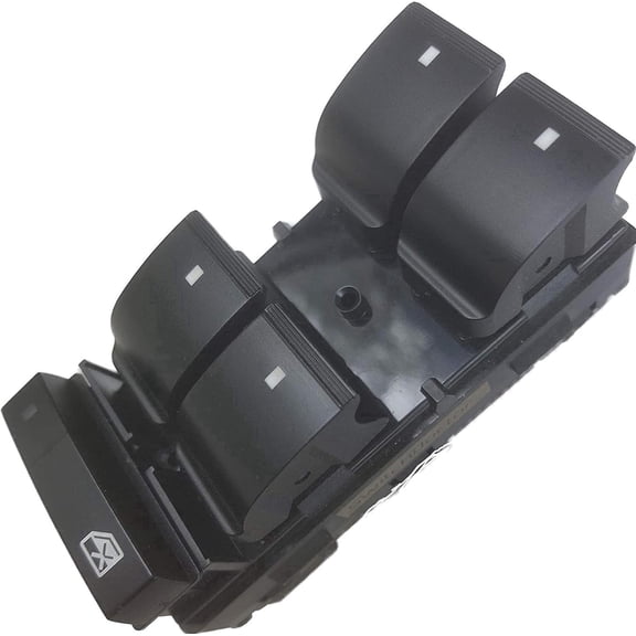 Master Window Switch for 2007-2013 Chevrolet Silverado & GMC Sierra 1500 2500 3500 (20945129, 25789692) (Crew, Extended Cab Pickup, Chevy) (Black, 2007-2013 Master Window Switch)