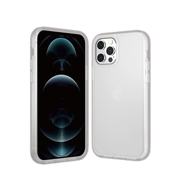 SWITCHEASY Shockproof iPhone 12 / iPhone 12 Pro Case - AERO Plus, Military Grade Drop Protection Compatible with MagSafe, Bumper Case + Ultra Slim Hard PC Back with Soft Silicone Edge - Frosty White