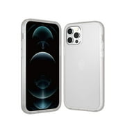 SWITCHEASY Shockproof iPhone 12 / iPhone 12 Pro Case - AERO Plus, Military Grade Drop Protection Compatible with MagSafe, Bumper Case + Ultra Slim Hard PC Back with Soft Silicone Edge - Frosty White