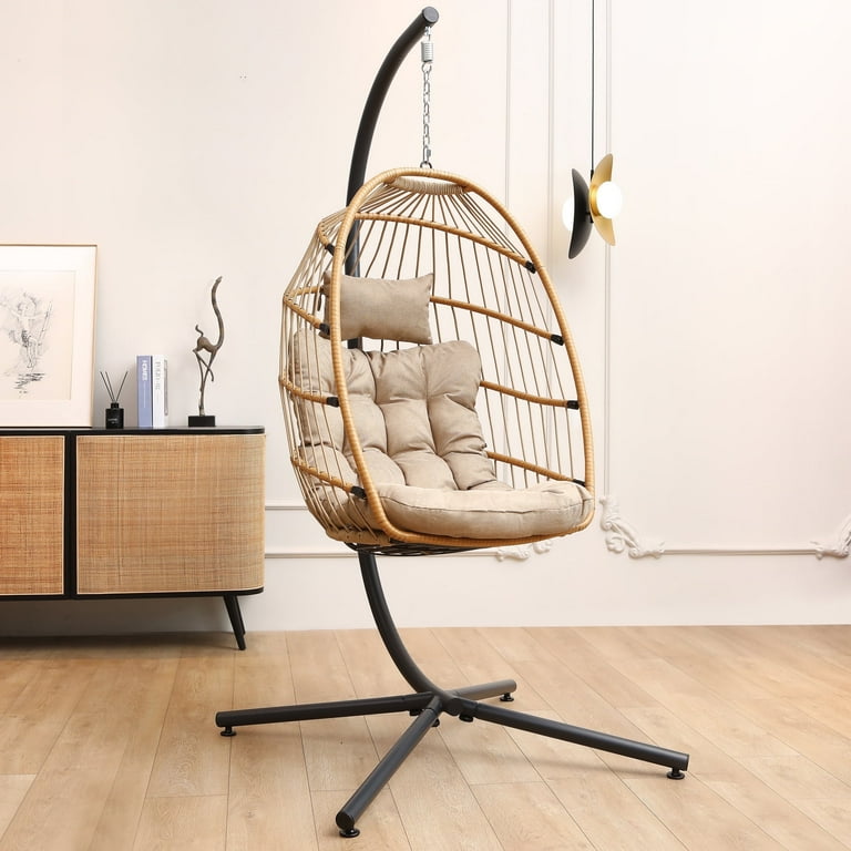 Used swing chair with stand hotsell