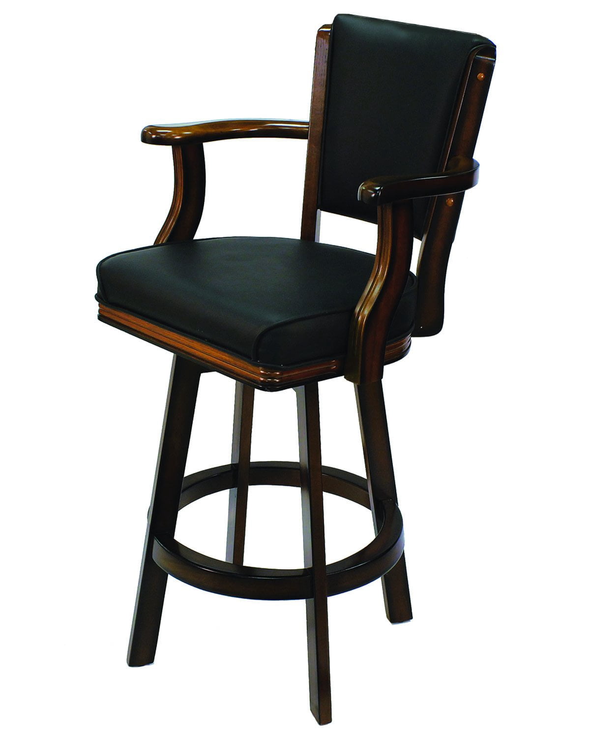 SWIVEL BARSTOOL WITH ARMS-CHESTNUT - Walmart.com