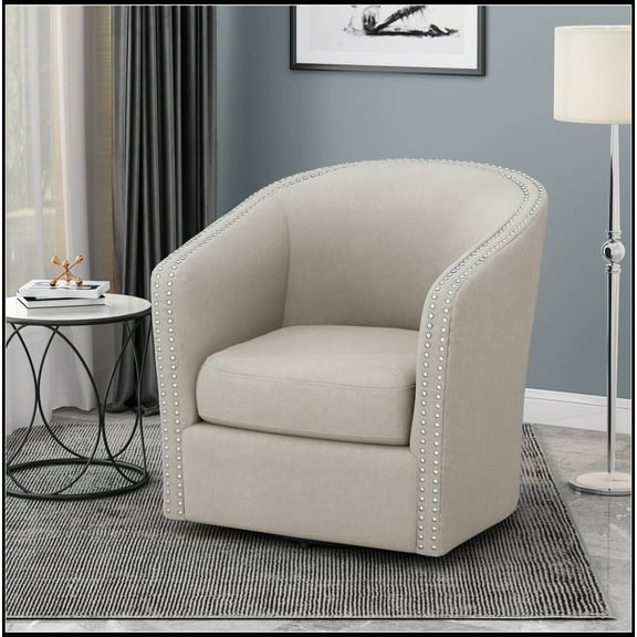 SWIVEL CHAIR Comfortable seat, solid base, accent chair
