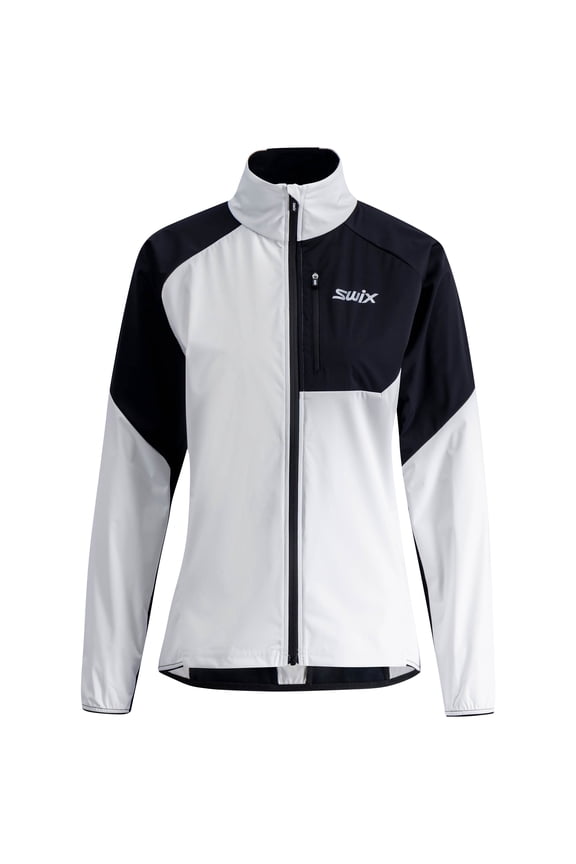 Adult Female Focus Bright White/Black Wind Jacket, Size: M (10181-24-00017-M)