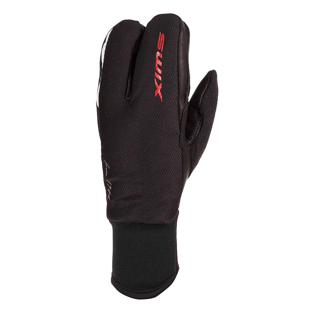 SWIX Adult Female Gunde Split Ski Mitt, Color: Black, Size: XS