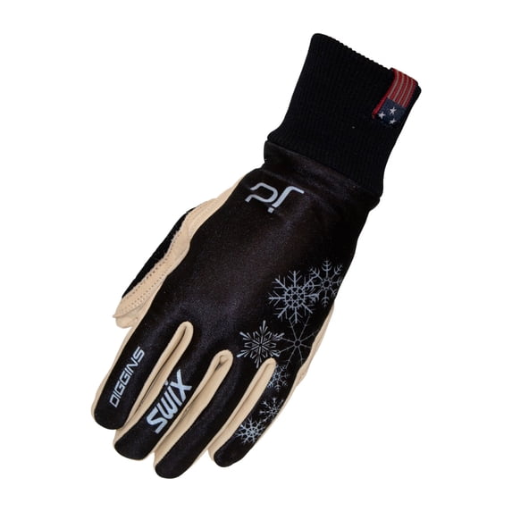 SWIX Adult Female JD Gold Pro Gloves, Color: Black/Blue, Size: S