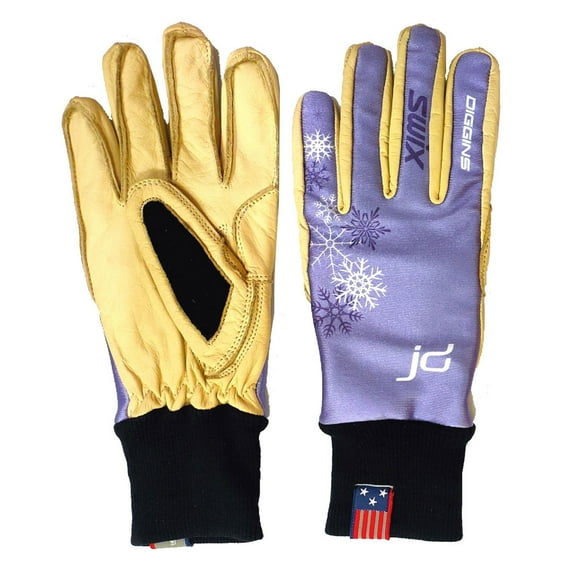 SWIX Adult Female JD Gold Pro Winter Sports Gloves, Color: Dusty purple, Size: L