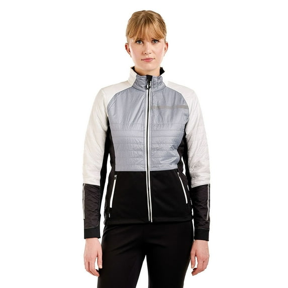 SWIX Adult Female Navado Hybrid Jacket, Color: Light Gray Melange, Size: XS (242522-10104-XS)