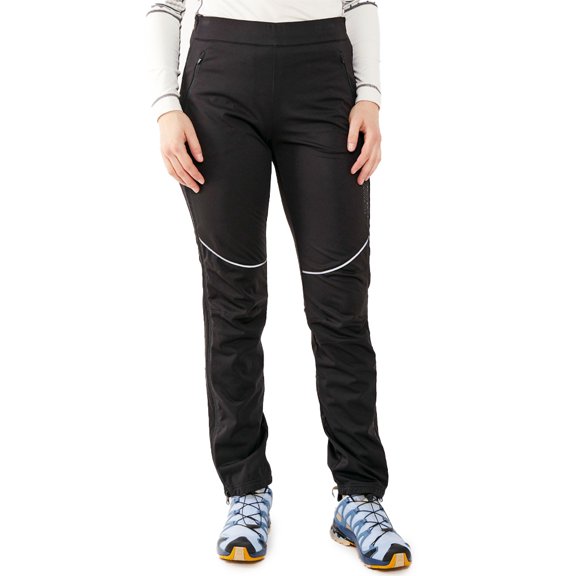 SWIX Adult Female Solo Full Zip Pants, Color: Black, Size: S