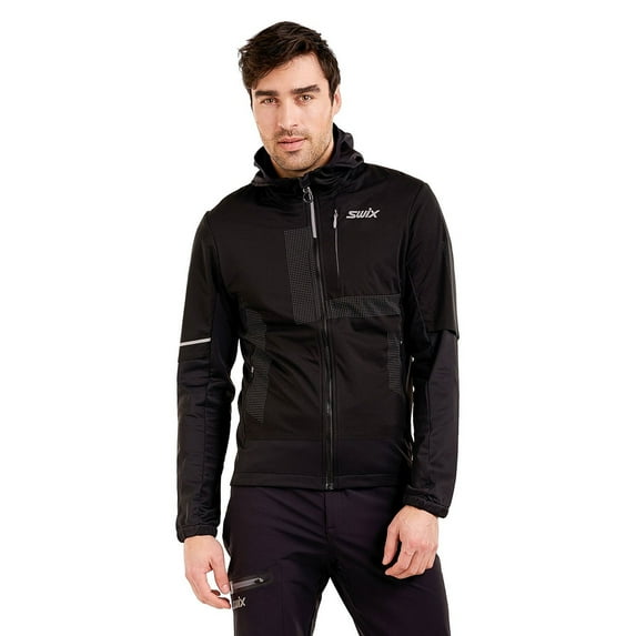 SWIX Adult Male Delda Light Softshell Jacket, Color: Black, Size: L