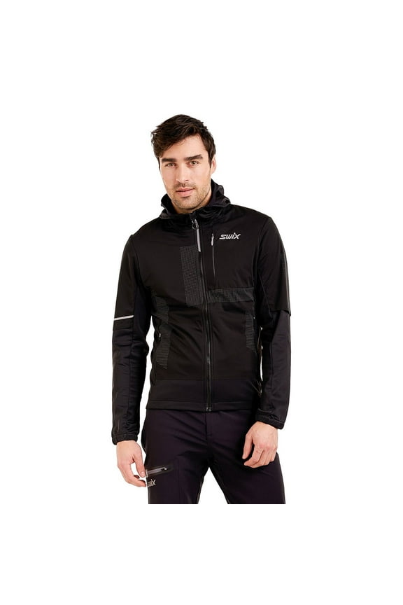Adult Male Delda Light Softshell Jacket, Color: Black, Size: XL (242551-10000-XL)
