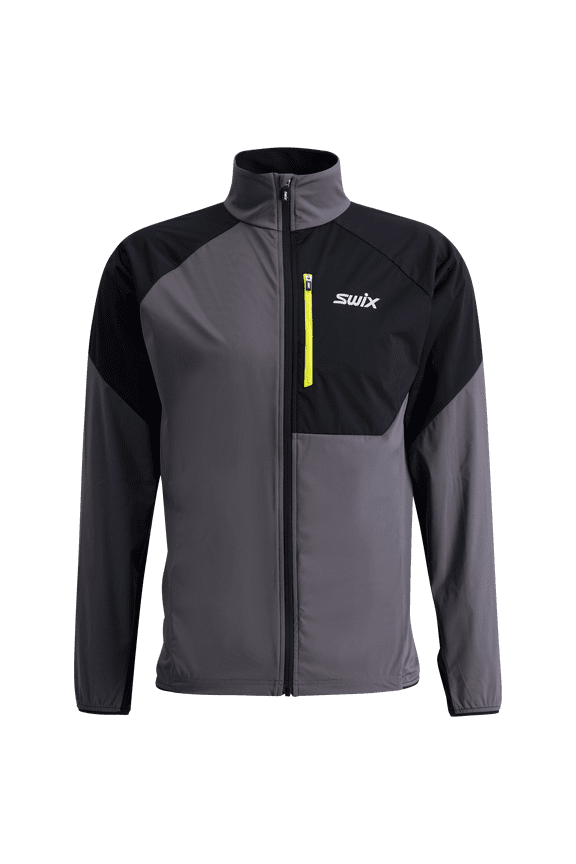 Adult Male Focus Wind Jacket, Color: Magnet/Black, Size: L