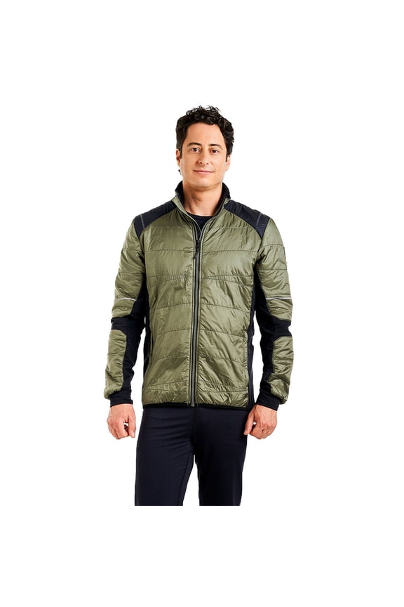 Adult Male Mayen Quilted Jacket, Color: Olive, Size: L (232411-48100-L)