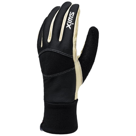 SWIX Adult Male Solo Training Gloves, Color: Black/Silver, Size: S