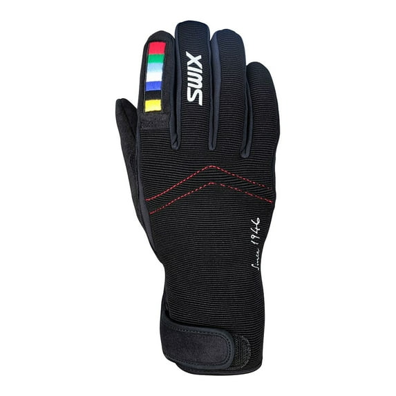 SWIX Adult Male Universal Gunde Black Winter Gloves, Size: S (H0171-10000-S)