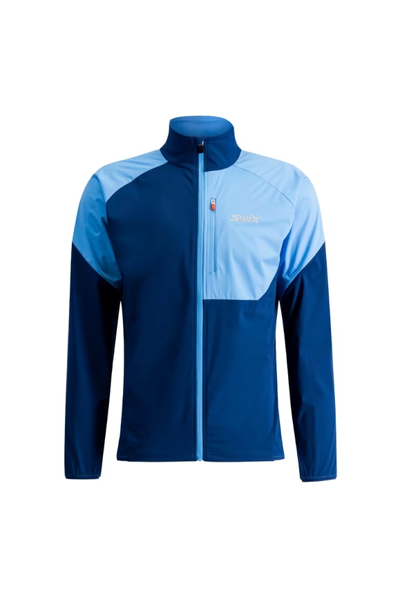 Men's Focus Azure Blue Softshell Ski Jacket, Color: Azure Blue, Size: XL (10182-24-72152-XL)