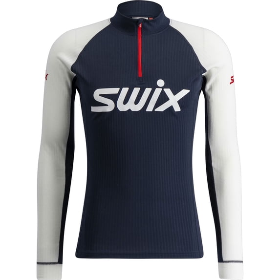 SWIX Men's RaceX Classic Half Zip Top, Color: Dark Navy, Size: S (10116-23-75100-S)