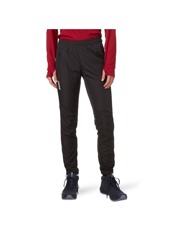 Women's Winter Cross Country Skiing Universalx Black Pants, Small