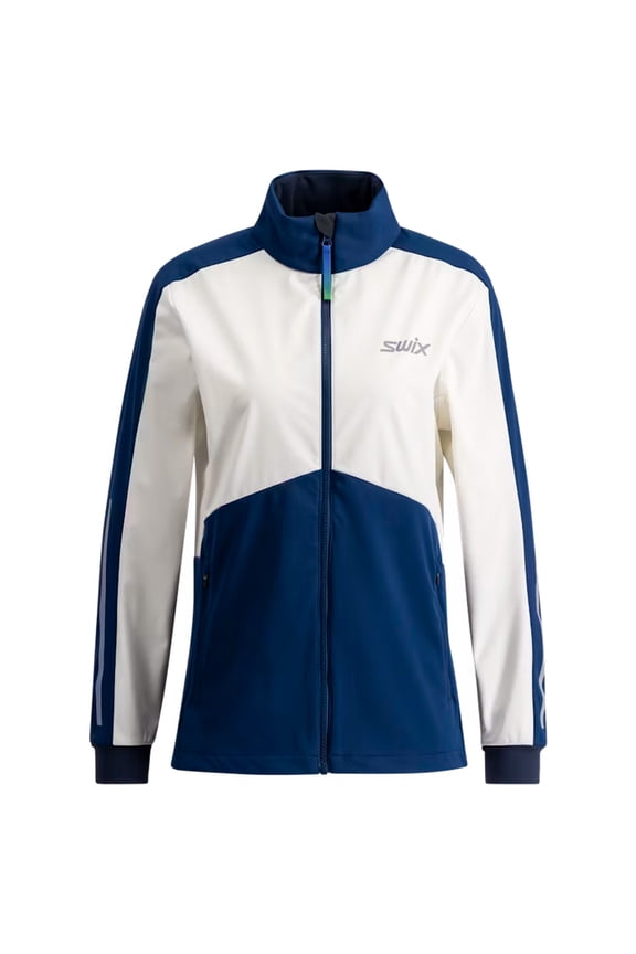 Women's Cross Jacket, Color: Estateblue/White, Size: XS (10284-25-72111-XS)