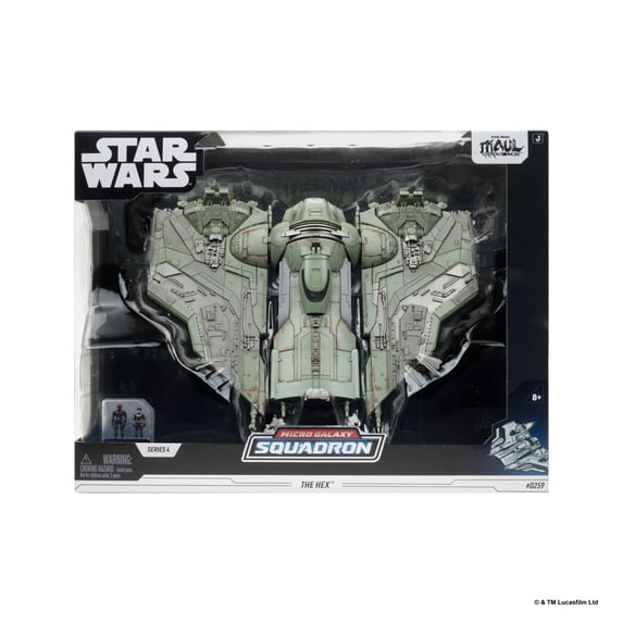 Star Wars™ Micro Galaxy Squadron The Hex - 9-Inch Vehicle with Rotating Wings and Cockpit
