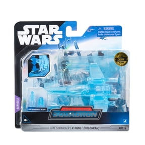 Star Wars Micro Galaxy Squadron Luke Skywalkers X-wing - 5 inch Vehicle with Two 1 inch Micro Figure Accessories