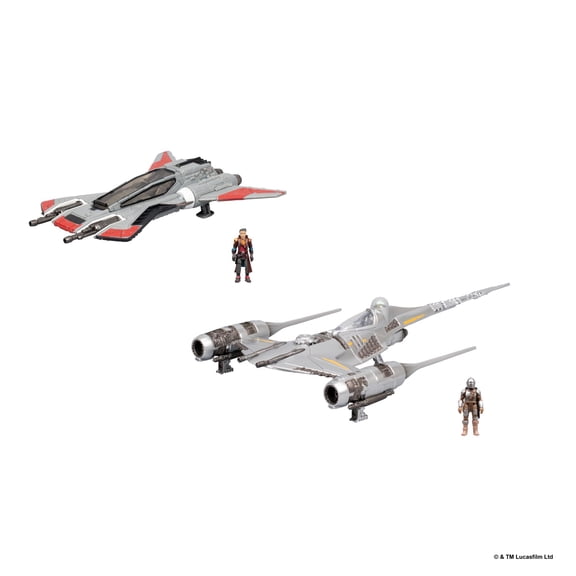Star Wars™ Micro Galaxy Squadron The Mandalorian's N-1 Starfighter vs. Pirate Snub Fighter Battle Pack