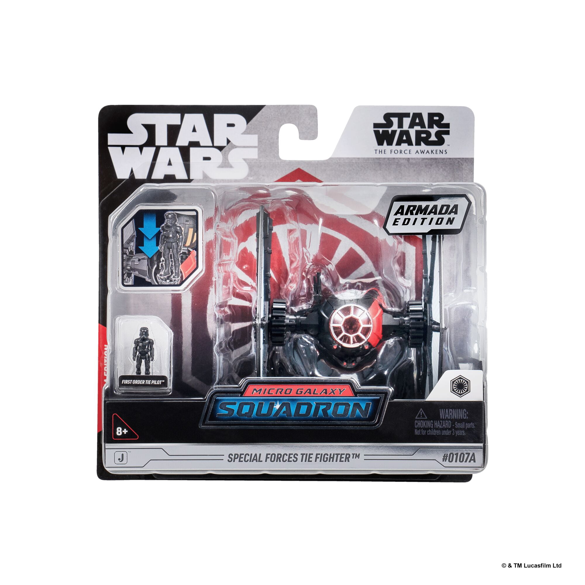 Star Wars™ Micro Galaxy Squadron First Order Special Forces TIE Fighter - 5- inch Vehicle with 1-inch Micro Figure Accessory